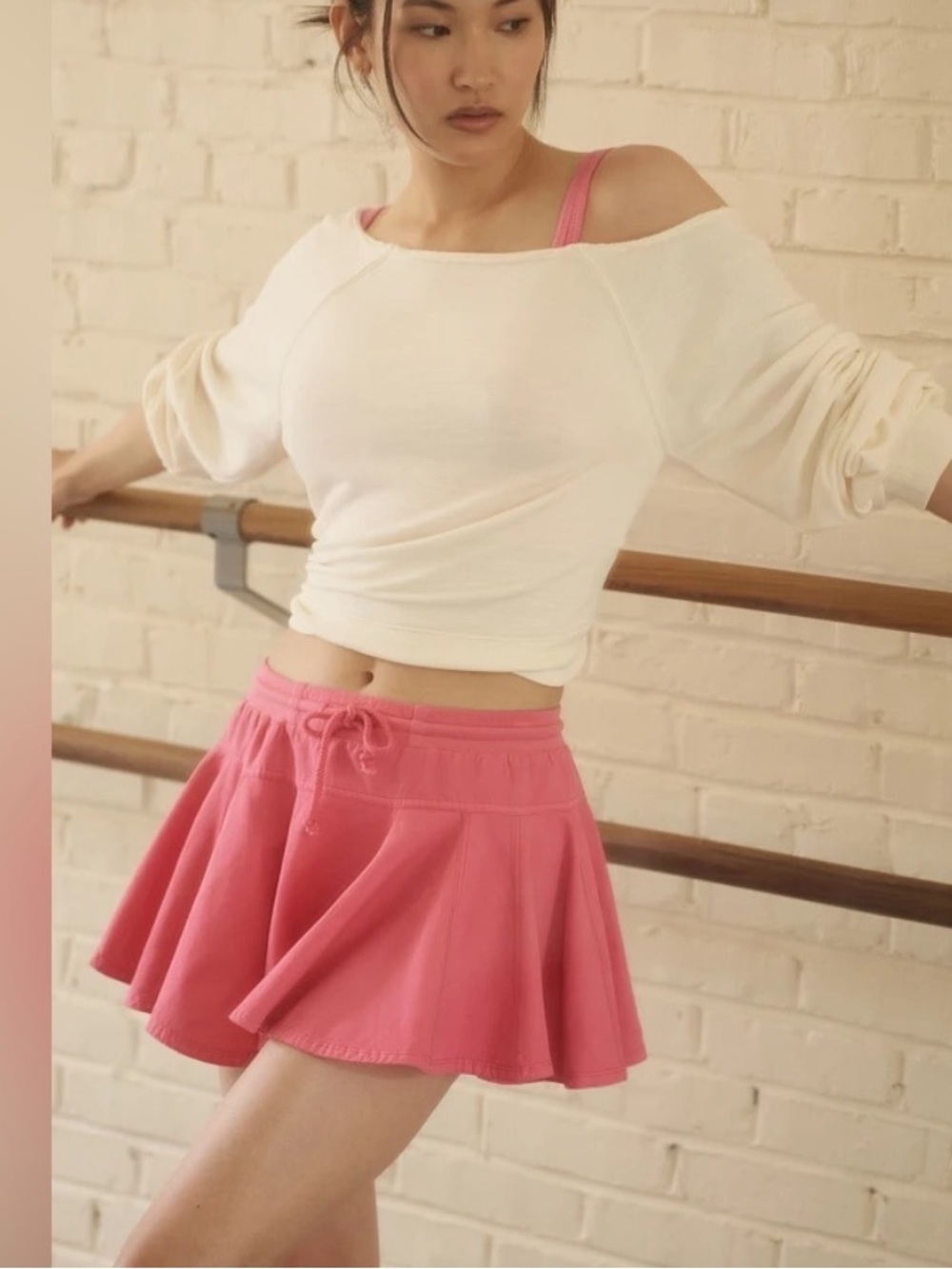 NWT Anthropologie Daily Practice by Pink Ruffle Courtside Mini Skirt